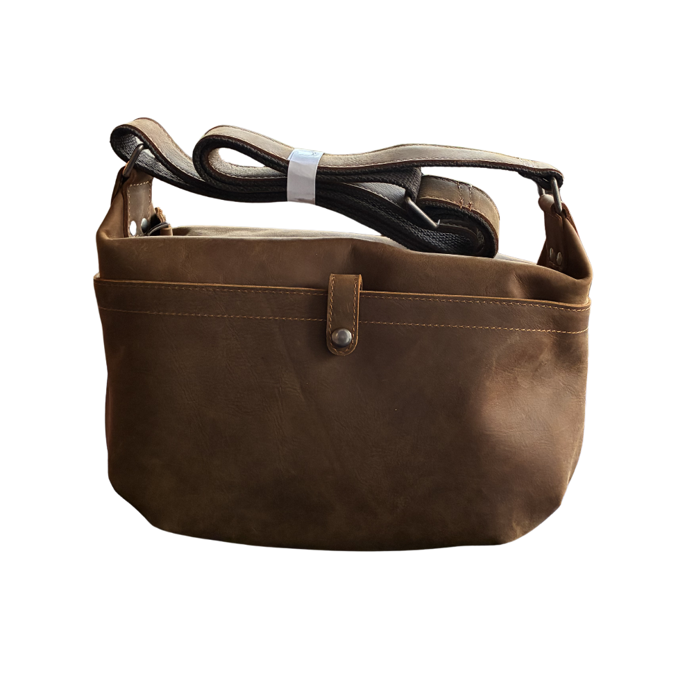Vivace Sling Bag: DARK BROWN Genuine Leather Crossbody for Discerning Women FRONT