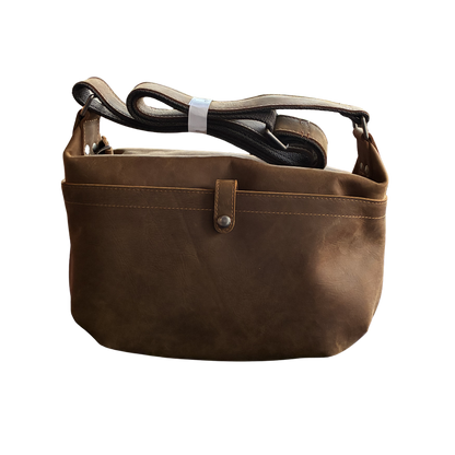 Vivace Sling Bag: DARK BROWN Genuine Leather Crossbody for Discerning Women FRONT