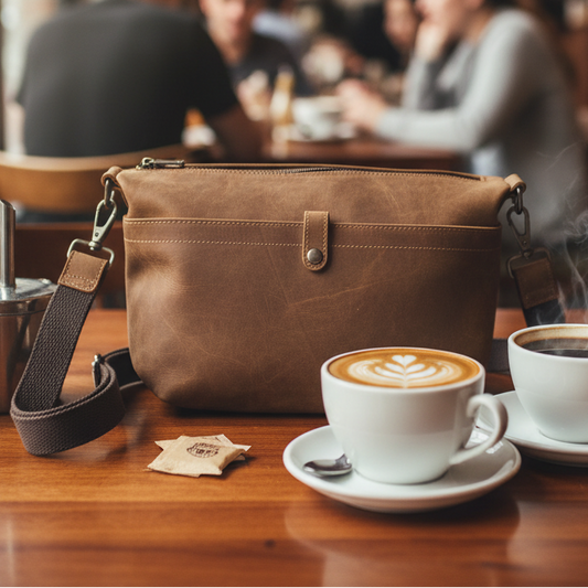 Vivace Sling Bag: DARK BROWN Genuine Leather Crossbody for Discerning Women HERO