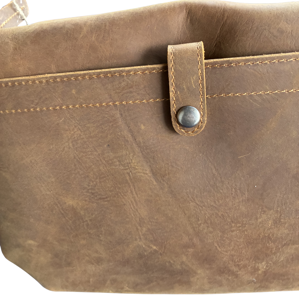 Vivace Sling Bag: DARK BROWN Genuine Leather Crossbody for Discerning Women ZOOM