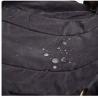 Vivace Travel Bag: Prestige Coffee Two-Tone Waxed Canvas Duffel with Genuine Leather Trim WATER ON CANVAS