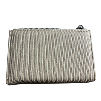 Vivace Wallet: Medium APRICOT Soft Canvas Purse with PU Leather Trim BACK