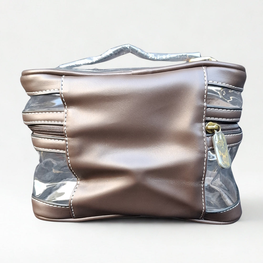 Cotton Road 4-Piece Vanity Set: BLUE PAISLEY PVC Cosmetic Bag Set