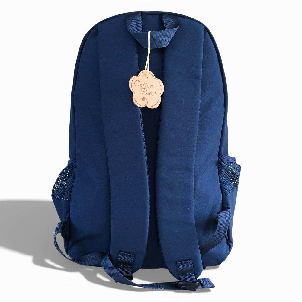 Cotton Road Backpack: BLUE BRANDED Canvas Backpack