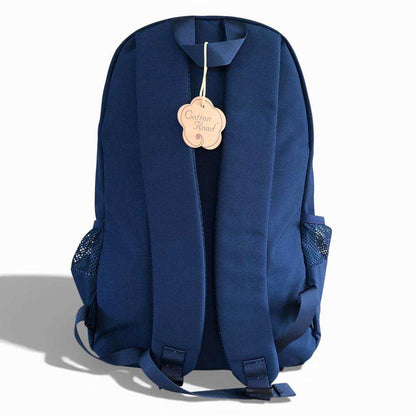 Cotton Road Backpack: BLUE BRANDED Canvas Backpack