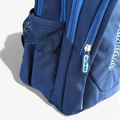 Cotton Road Backpack: BLUE BRANDED Canvas Backpack