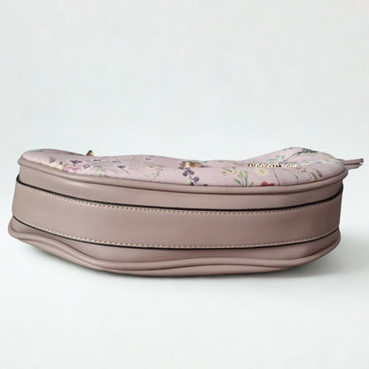 Cotton Road Handbag: Floral Small Pink PU Leather handbag