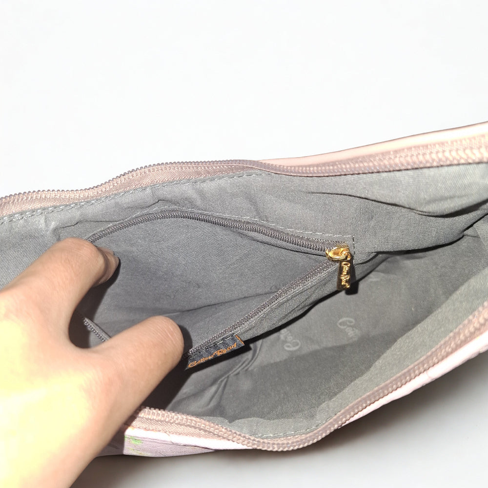 Cotton Road Handbag: Floral Small Pink PU Leather handbag