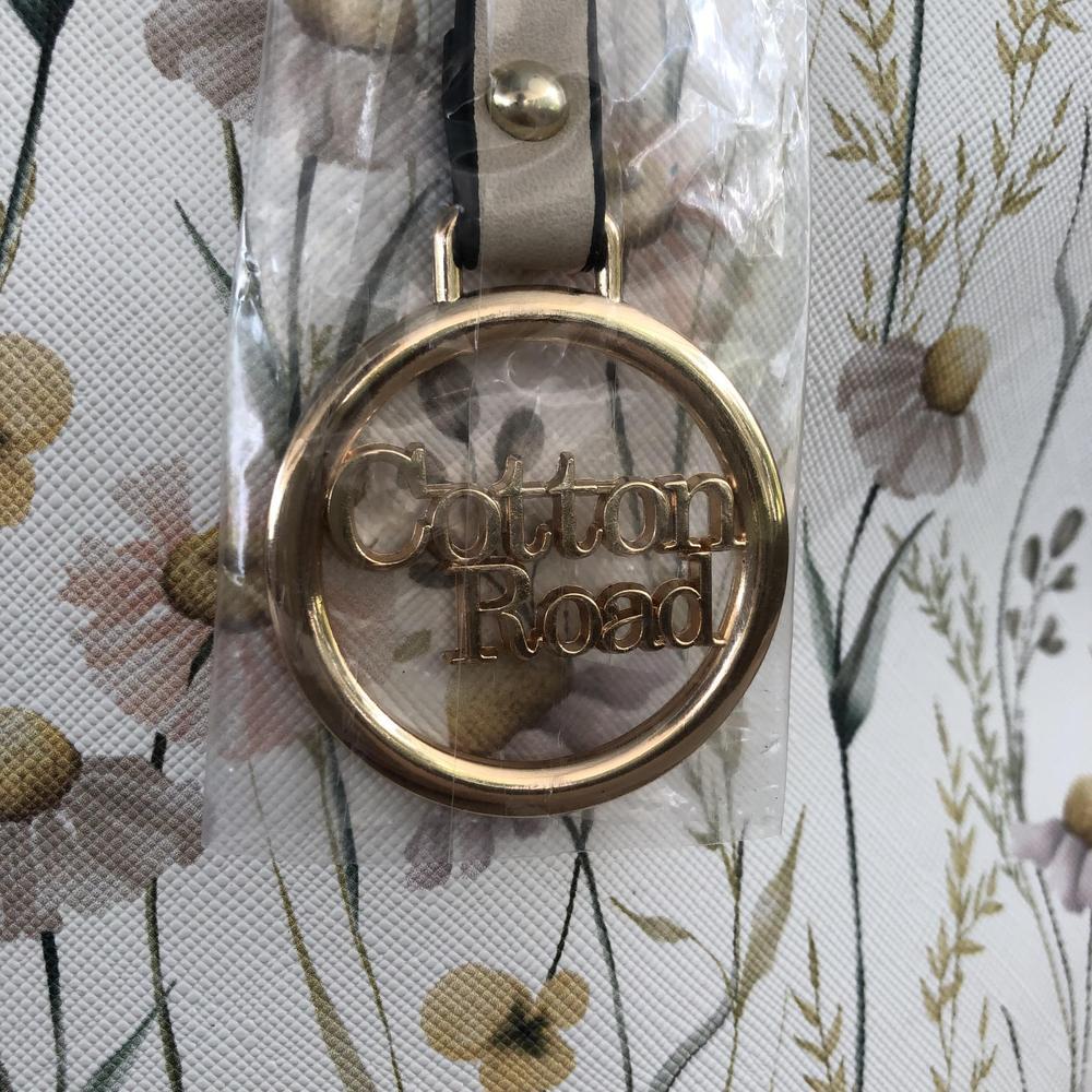 Cotton Road Handbag: LARGE IVORY PU Leather Tote Bag with COUCHETTE