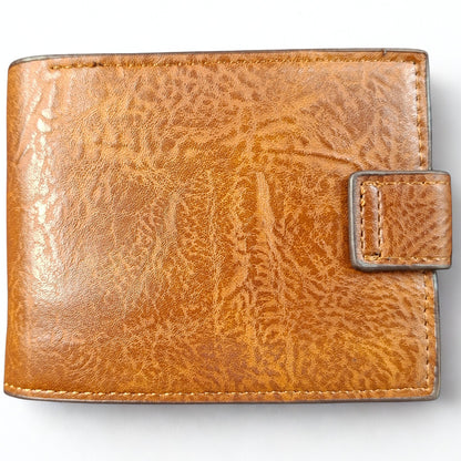 Cotton Road Men's Wallet: KHAKI /TAN WALLET WITH CLIP BACK