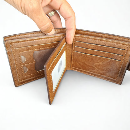 Cotton Road Men's Wallet: KHAKI /TAN WALLET WITH CLIP