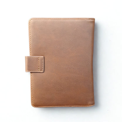 Cotton Road Passport Holder: BROWN PU Leather Passport Holder