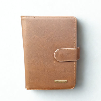 Cotton Road Passport Holder: BROWN PU Leather Passport Holder
