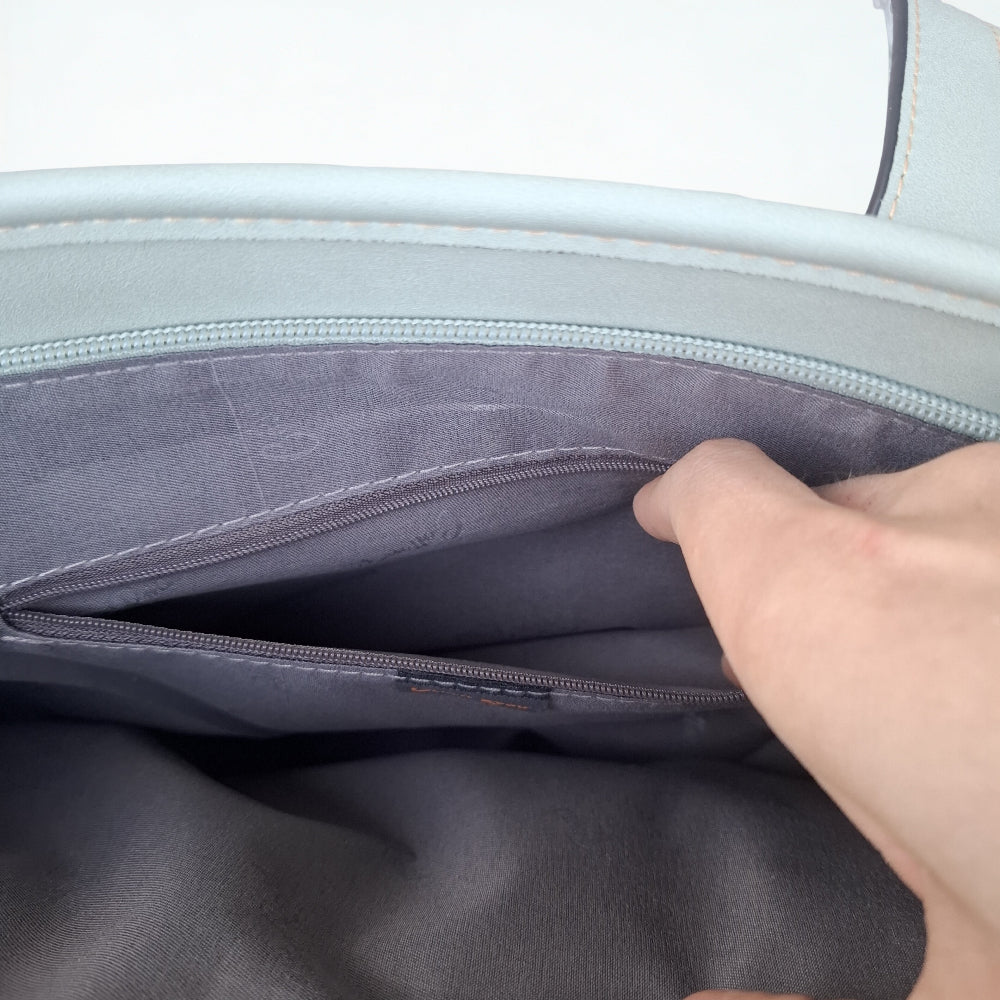 Cotton Road Shopper Bag: LARGE GREEN FLORAL PU Leather Tote Bag with COUCHETTE