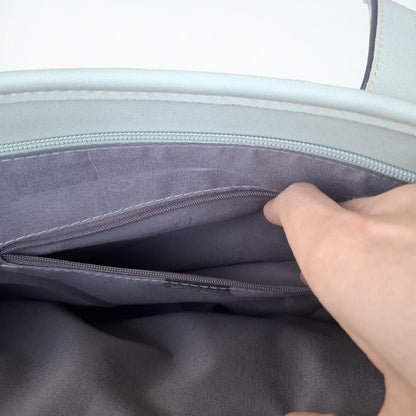 Cotton Road Shopper Bag: LARGE GREEN FLORAL PU Leather Tote Bag with COUCHETTE