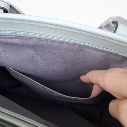 Cotton Road Shopper Bag: LARGE GREEN FLORAL PU Leather Tote Bag with COUCHETTE