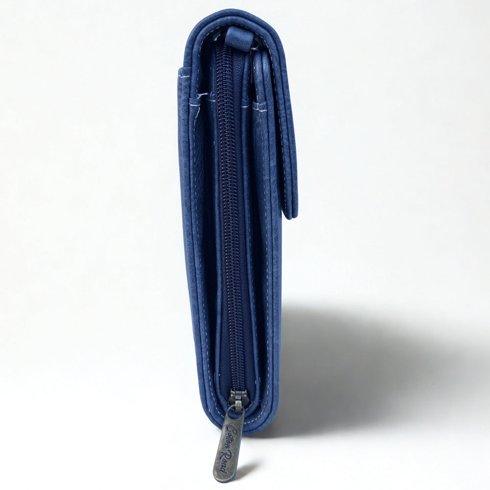 BLUE PU Leather Mini Sling Bag