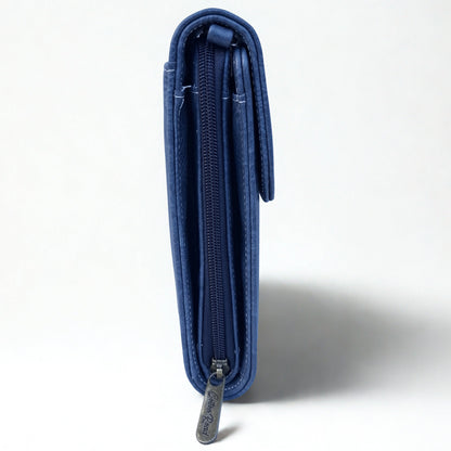 BLUE PU Leather Mini Sling Bag