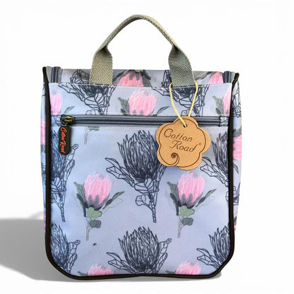 Cotton Road Toiletry Bag: BLUE PROTEA PVC Hanging Vanity Bag rear