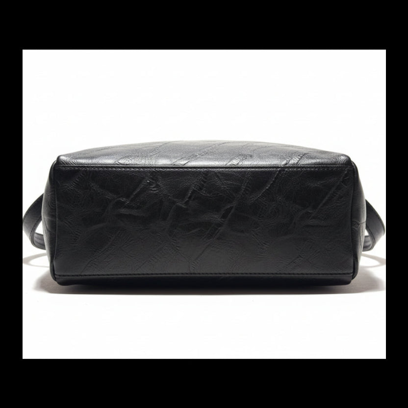 Cotton Road Men's Toiletry Bag: BLACK PU Leather Vanity Bag
