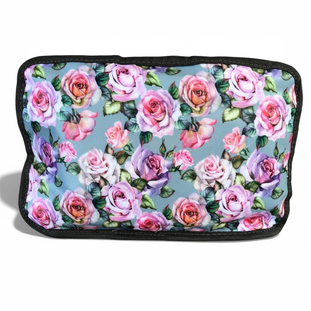 Cotton Road Travel Bag: BLUE FLORAL PVC Foldaway WEEKENDER Travel Bag