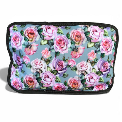 Cotton Road Travel Bag: BLUE FLORAL PVC Foldaway WEEKENDER Travel Bag