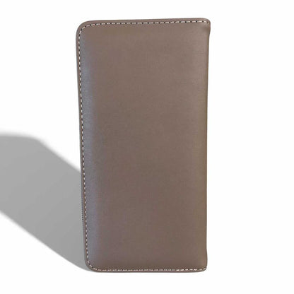 Cotton Road Wallet: Large KHAKI PU Leather Wallet with FLORAL detailing