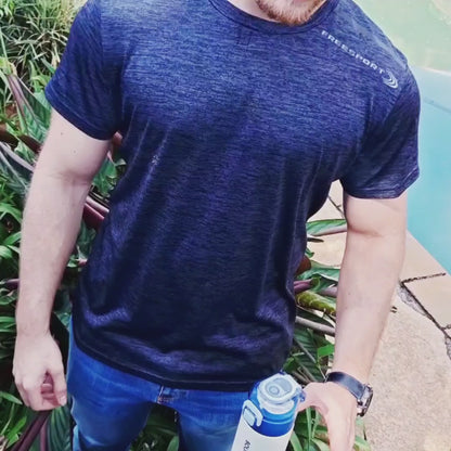 Slimline Thermal Bottle: BLUE MVP Bounce DOUBLE-WALLED Stainless Steel Bottle