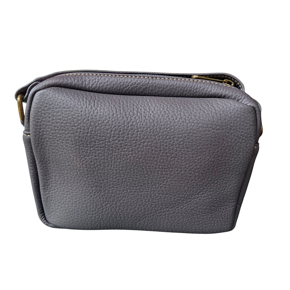 Cotton Road Sling Bag: GREY PU leather Crossbody with Leopard Print