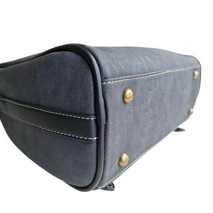 Cotton Road Sling Bag: BLACK PU Leather with Embossed PROTEA and BRANDED Strap