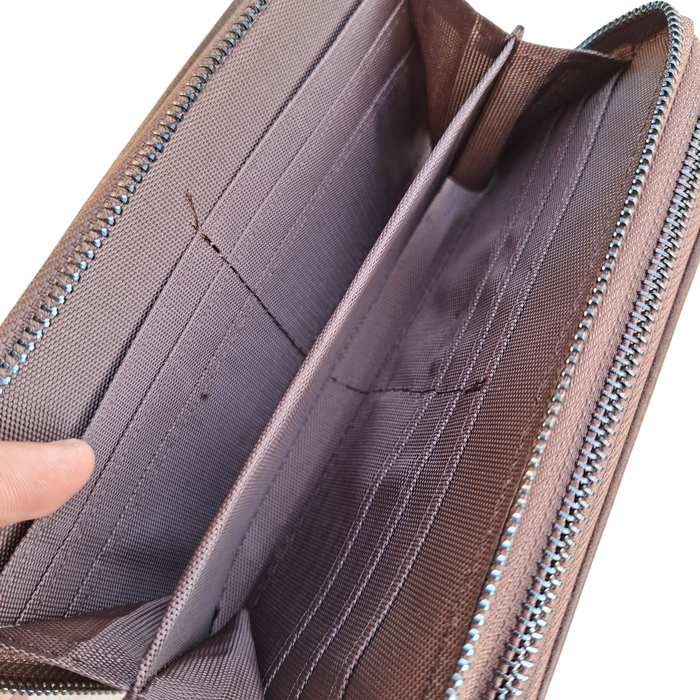 Vivace Sling Wallet: COFFEE BROWN PU Leather Horizontal Cellphone Sling