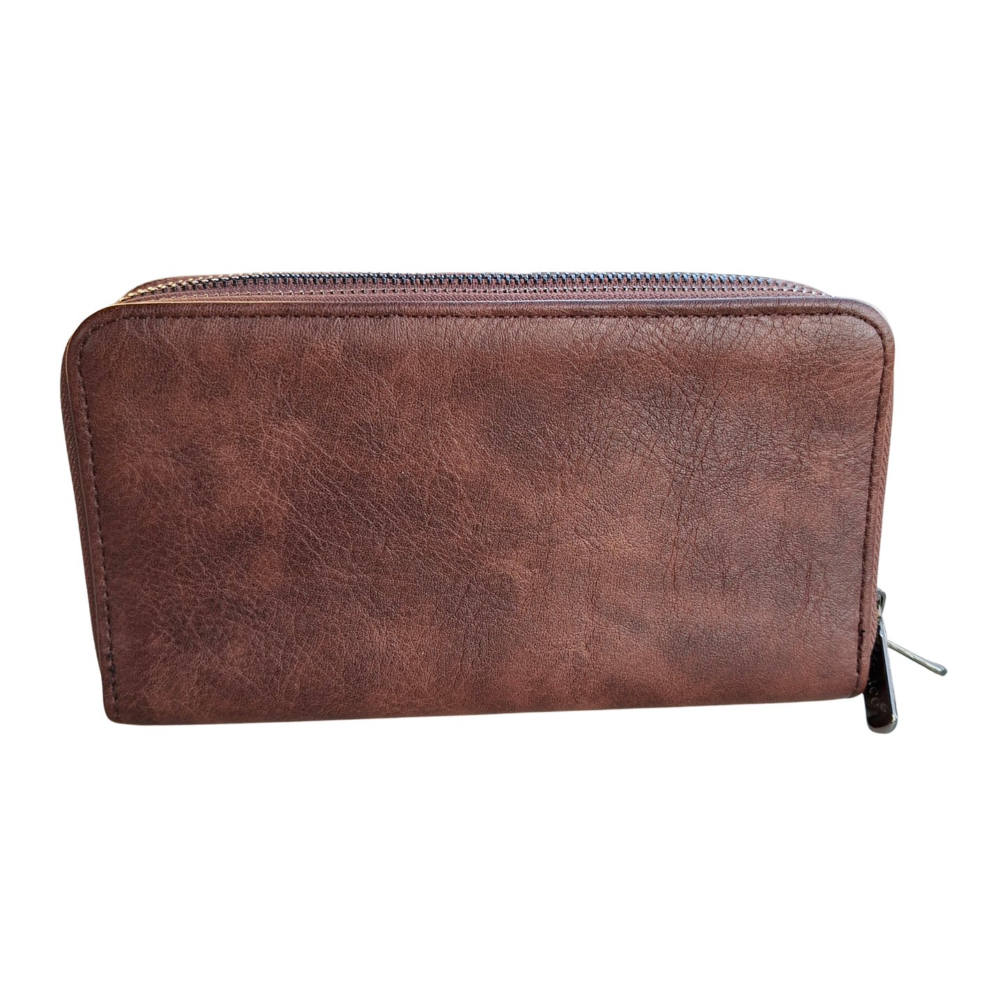 Vivace Sling Wallet: COFFEE BROWN PU Leather Horizontal Cellphone Sling