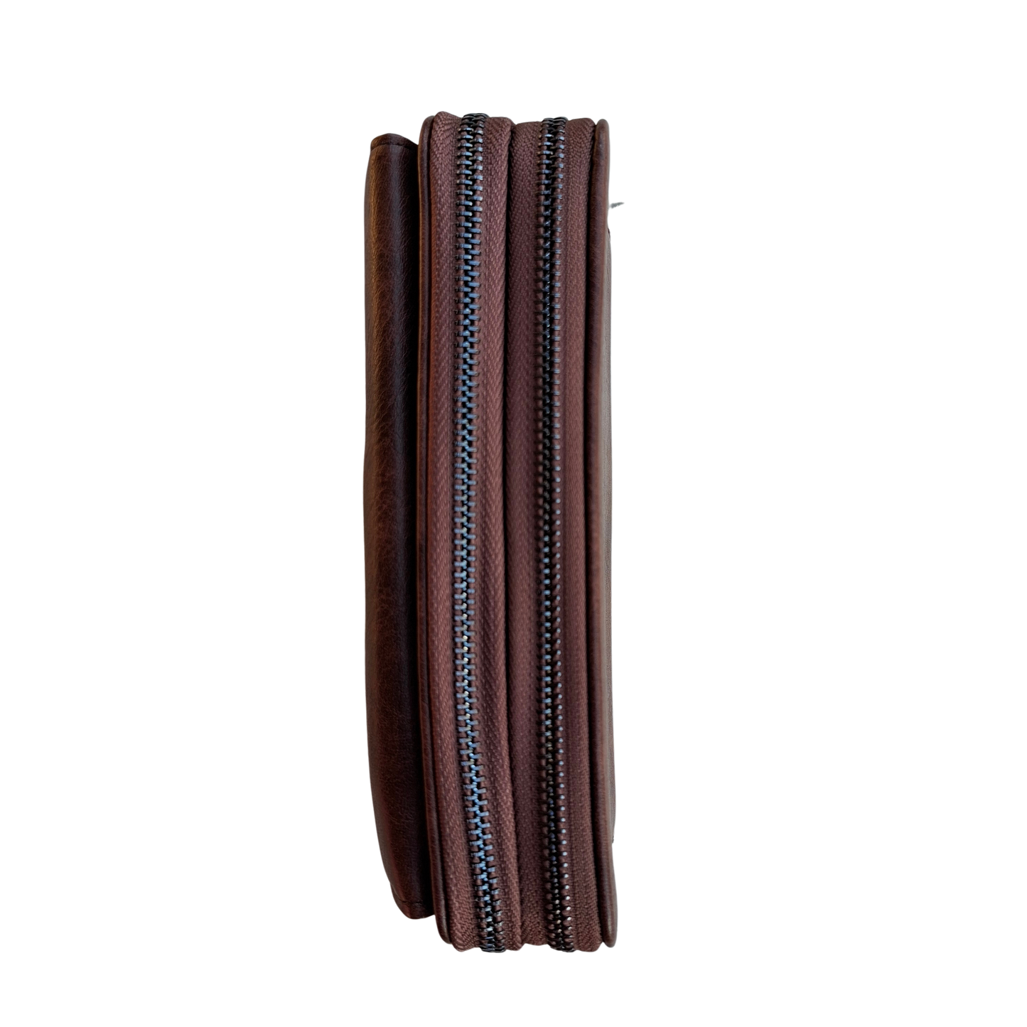 Vivace Sling Wallet: COFFEE BROWN PU Leather Horizontal Cellphone Sling