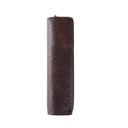 Cotton Road Wallet: Medium COFFEE BROWN PU Leather with LEOPARD Print