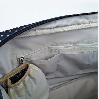 VIVACE Baby Travel Bag: Blue PVC DIAPER BAG with Changing Mat