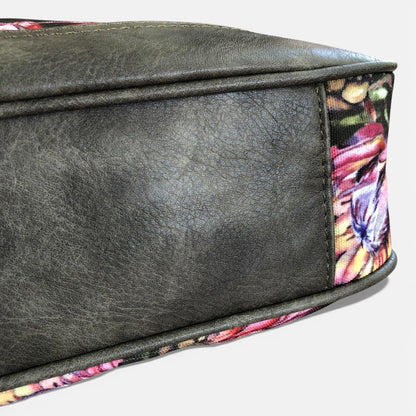 Vivace green Protea canvas handbag bottom view