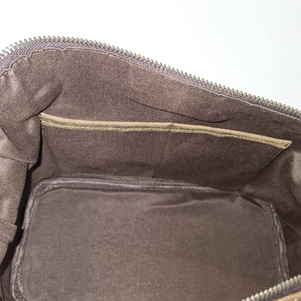 Vivace Men's Toiletry Bag: LARGE COFFEE BROWN Genuine Vanity Bag