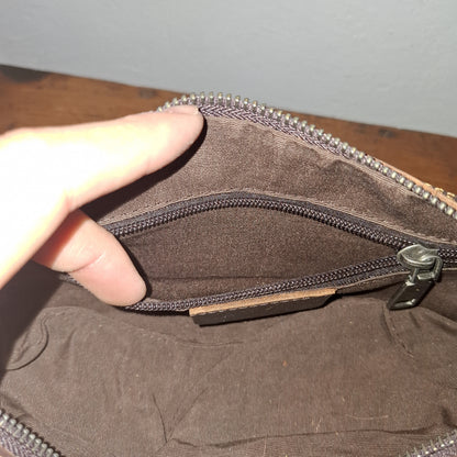 Vivace Men's Toiletry Bag: MOCHA BROWN Genuine Leather Vanity Bag