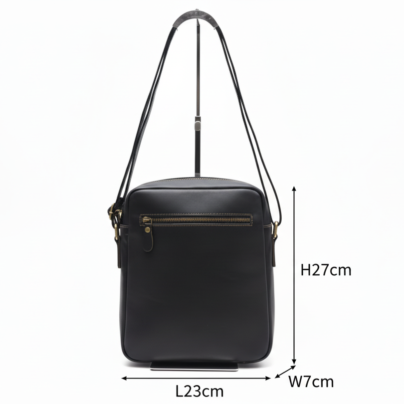 Vivace Genuine Leather Sling Bag: COFFEE Brown UNISEX Large Messenger/ Sling Bag